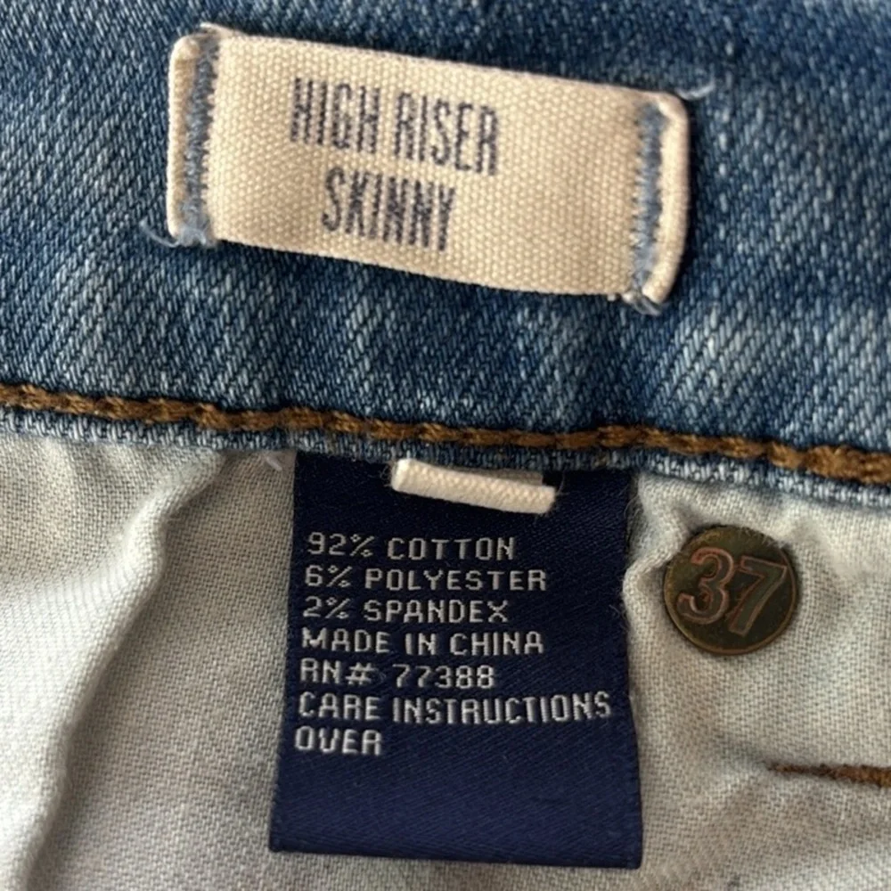 Madewell High Riser Skinny Distressed Light Wash Jeans Women’s Size 24